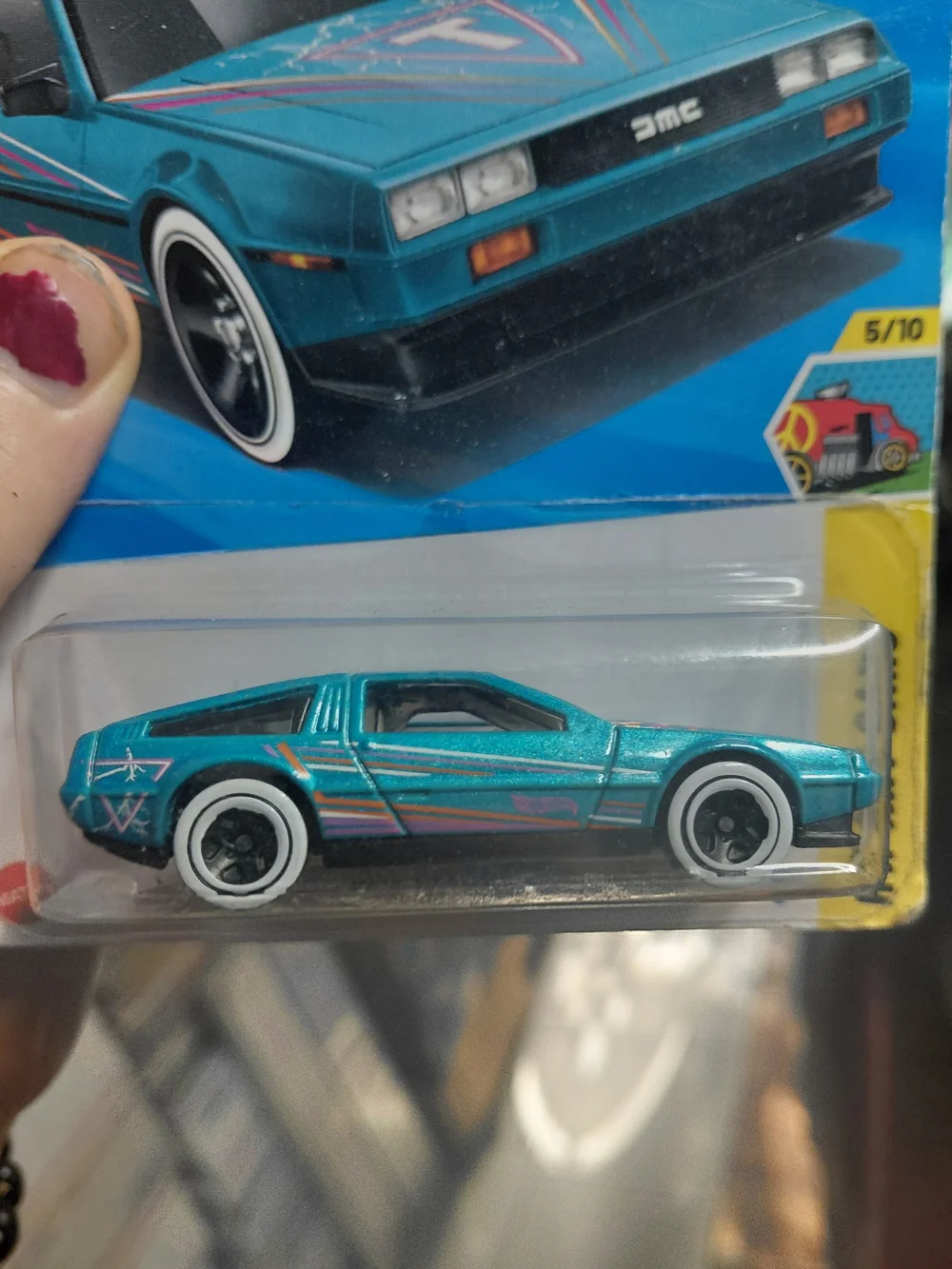 2025 Hot Wheels DMC DeLorean (Collector No. 036/250, HW Art Cars 5/10